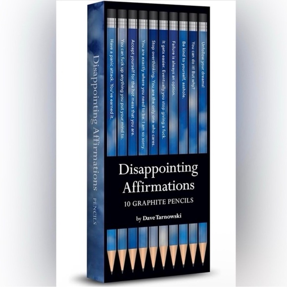 Barnes & Noble Other - Disappointing Affirmations Pencils - NWT